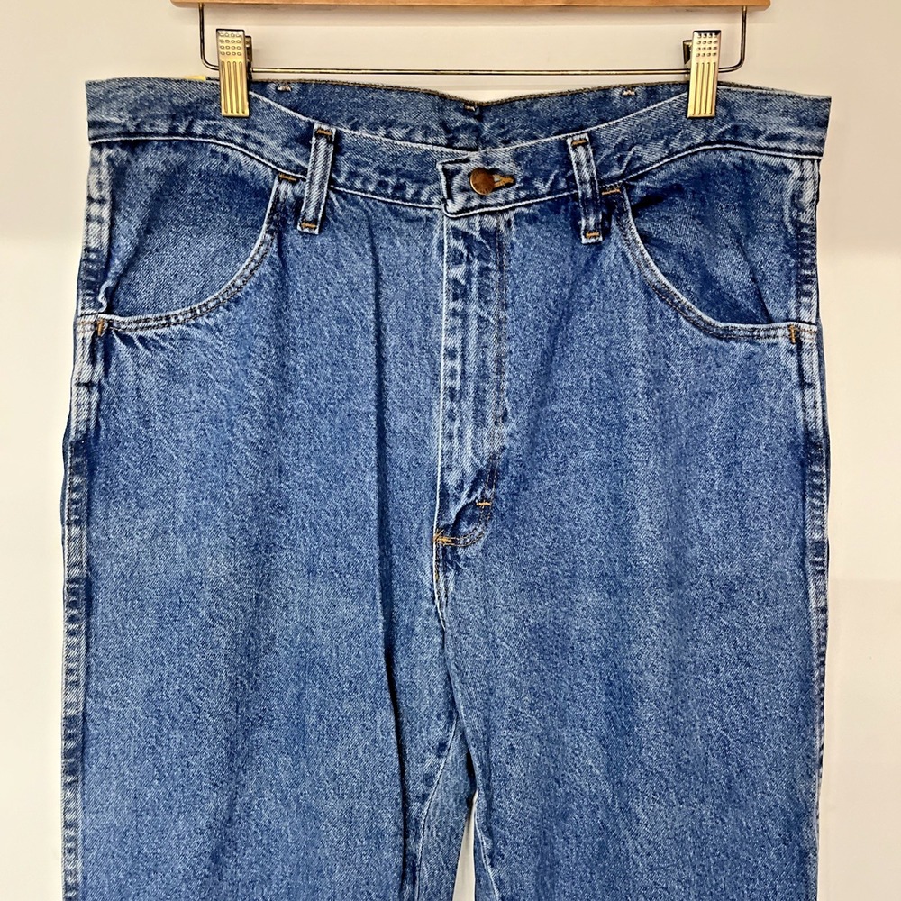 Rustler Jeans Men 36x34 NWT Regular Fit Straight Leg Heavyweight Denim - Picture 4 of 10